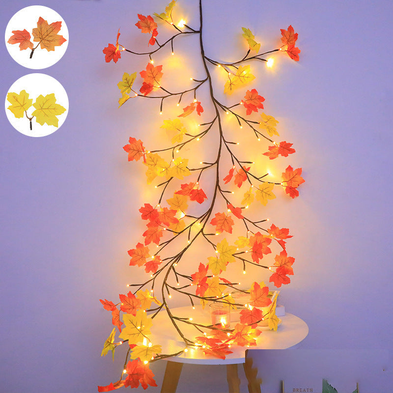 LED Rattan Lamp Christmas Indoor Wall Decoration Simulation Branch Light