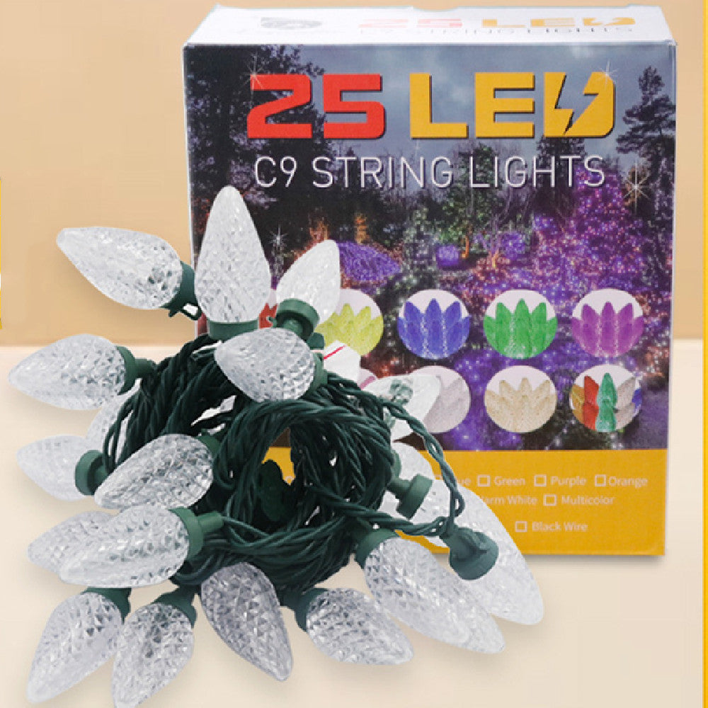 UL120V25 Lamp C9 Strawberry LED Linear Lighting Chain