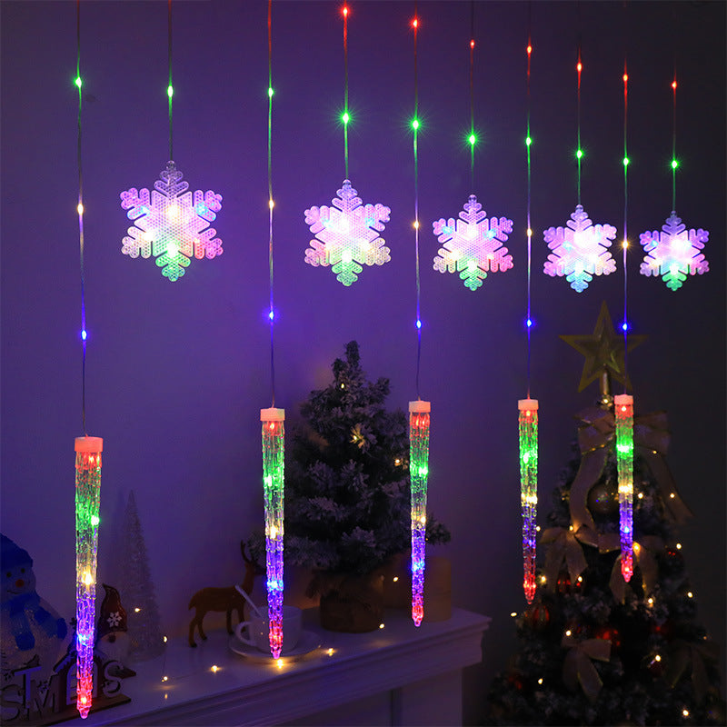 Christmas Decorative Lights Icicle Snowflake Shaped Light String